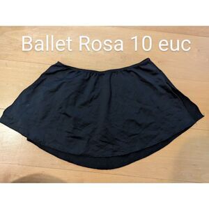 Ballet Rosa Black Dance Skirt Girl 10 Side Slits